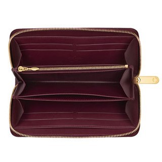 Louis Vuitton replica monogram vernis zippy wallet leopard M91477(rouge fauviste)