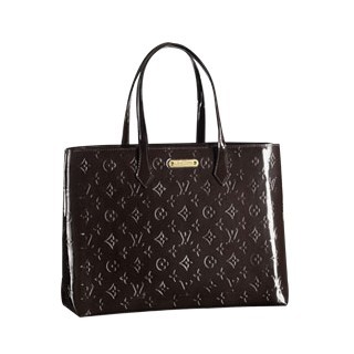 Louis Vuitton replica monogram vernis Wilshire MM M91440(terre d'ombre)
