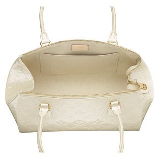 Louis Vuitton replica monogram vernis sherwood PM M91491 (blanc corail)