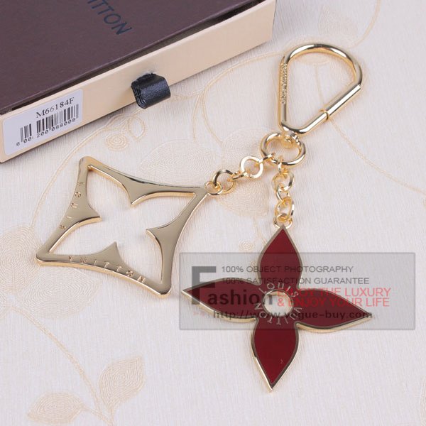 Louis Vuitton replica Puzzle key ring and bag charm M66184F (red)