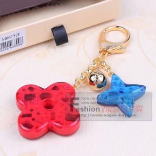 Louis Vuitton replica Glam Flower bag charm M66152F (red)