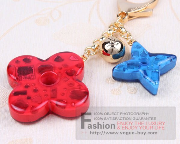 Louis Vuitton replica Glam Flower bag charm M66152F (red)
