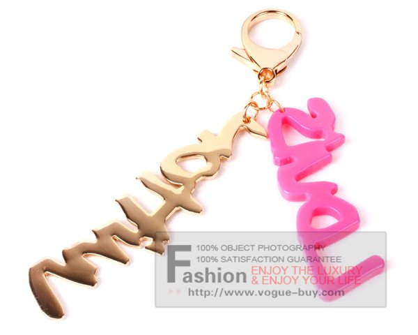 Louis Vuitton replica graffiti bag charms M65768 (fuchsia)