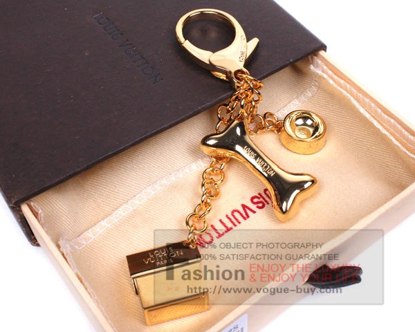 Louis Vuitton replica Dog Bag Charm M65177S (gold)