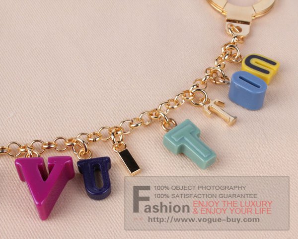 Louis Vuitton replica Playtime chain key ring and bag charm M66202