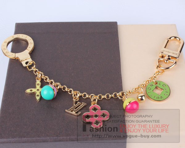 Louis Vuitton replica looping chain key ring M66005 (green)