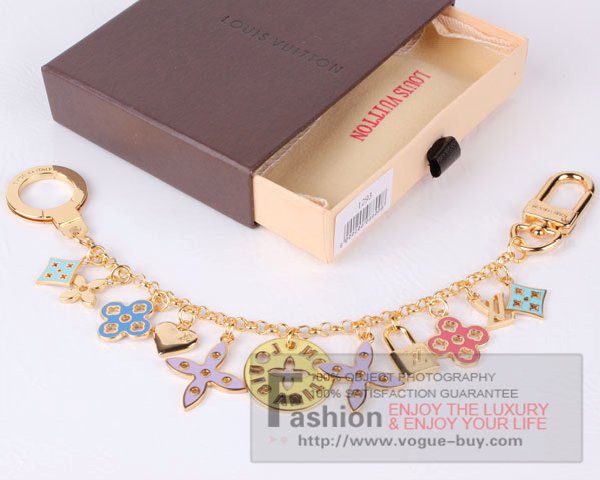 Louis Vuitton replica looping chain key ring M66005 GM (pink)