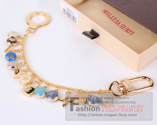 Louis Vuitton replica pastilles chains key ring and bag charm M65911 (blue)
