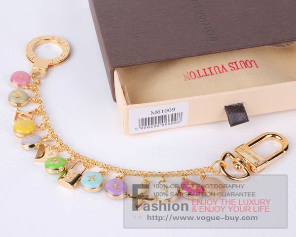 Louis Vuitton replica pastilles chains key ring and bag charm M61009