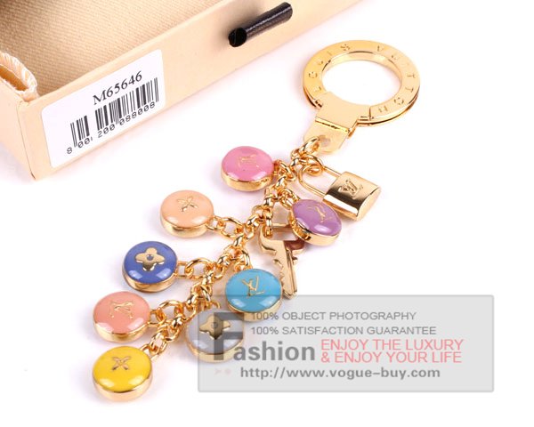 Louis Vuitton replica pastilles key ring M65646 (pink)