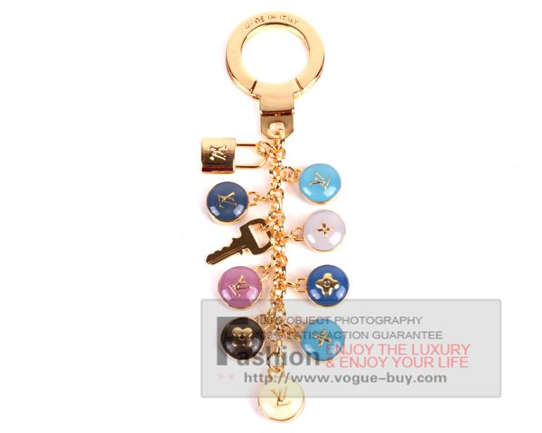 Louis Vuitton replica pastilles key ring M65910 (blue)