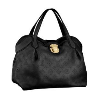 Louis Vuitton replica mahina leather cirrus PM M93465(noir)