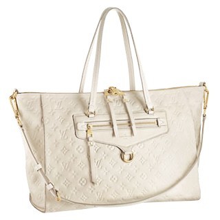 Louis Vuitton monogram empreinte leather Lumineuse GM M93421(neige)