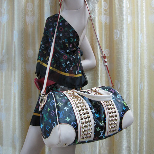 Louis Vuitton replica monogram multicolore courtney MM M45642 (black)