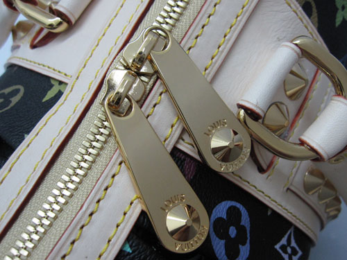 Louis Vuitton replica monogram multicolore courtney MM M45642 (black)