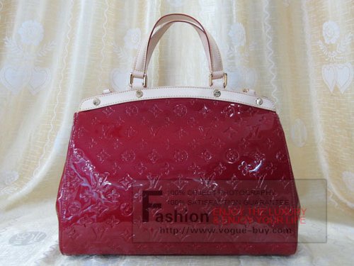 Louis Vuitton replica monogram vernis Brea GM M91616 (pomme damour)