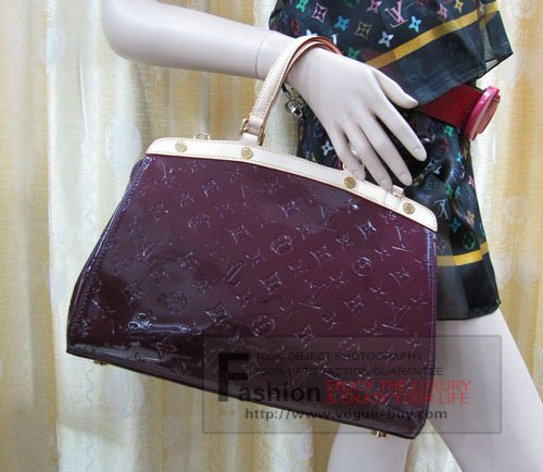 Louis Vuitton replica monogram vernis Brea MM M91690 (rouge fauviste)