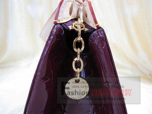 Louis Vuitton replica monogram vernis Brea MM M91690 (rouge fauviste)