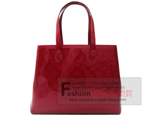 Louis Vuitton replica monogram vernis Wilshire GM M91649 (pomme damour)