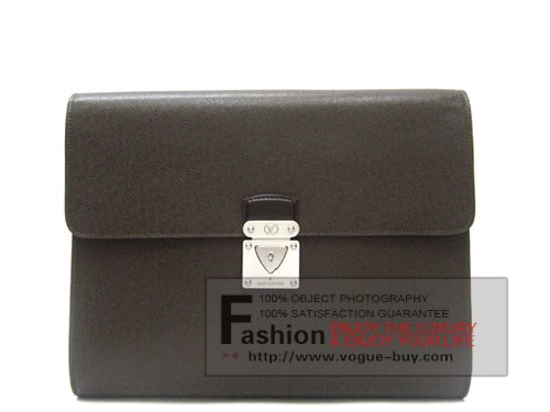 Louis Vuitton replica Taiga Leather Minuto portfolio M31068 (grizzli)