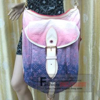 Louis Vuitton replica monogram denim sunburst PM M93184A (Pink)