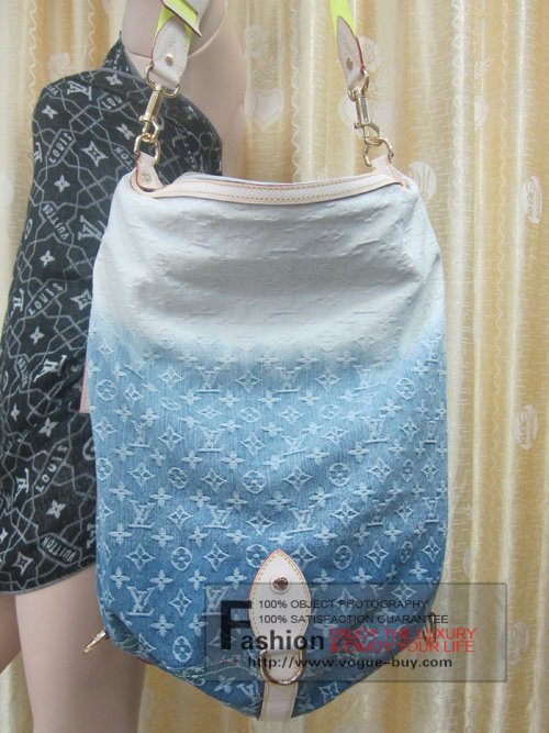 Louis Vuitton replica monogram denim Sunburst GM M93186 (blue)