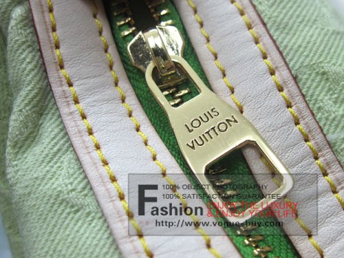 Louis Vuitton replica monogram denim Sunburst GM M93186B (green)
