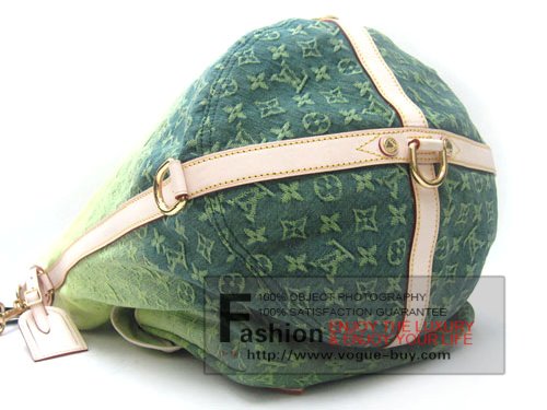 Louis Vuitton replica monogram denim Sunburst GM M93186B (green)