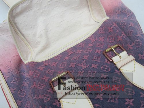 Louis Vuitton replica monogram denim Sunburst GM M93186C (pink)