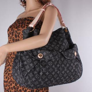 Louis Vuitton replica monogram denim Daily GM M40493(black)