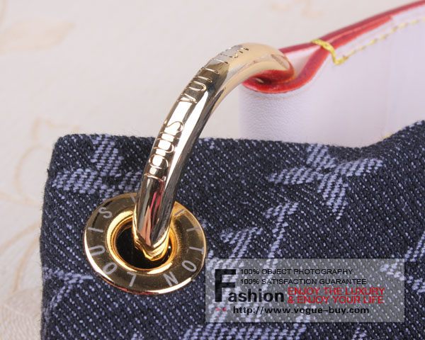 Louis Vuitton replica monogram denim Daily GM M40493(black)