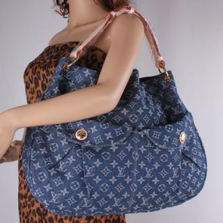 Louis Vuitton replica monogram denim Daily GM M40493(dark blue)
