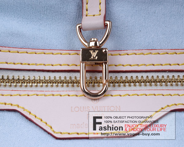 Louis Vuitton replica monogram denim Daily GM M40493(dark blue)