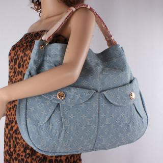 Louis Vuitton replica monogram denim Daily GM M40492(bleu clair)