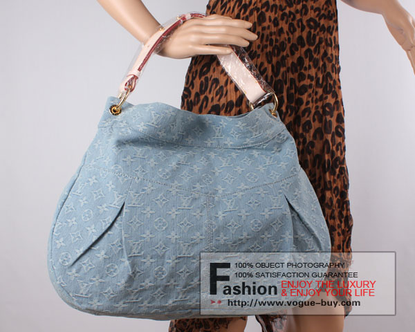 Louis Vuitton replica monogram denim Daily GM M40492(bleu clair)