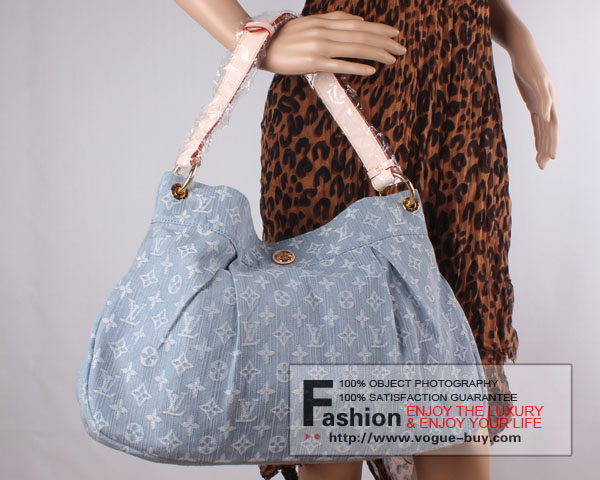 Louis Vuitton replica monogram denim Daily PM M40495(bleu clair)