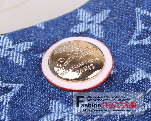 Louis Vuitton replica monogram denim Daily PM M40494(dark blue)