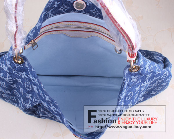 Louis Vuitton replica monogram denim Daily PM M40494(dark blue)