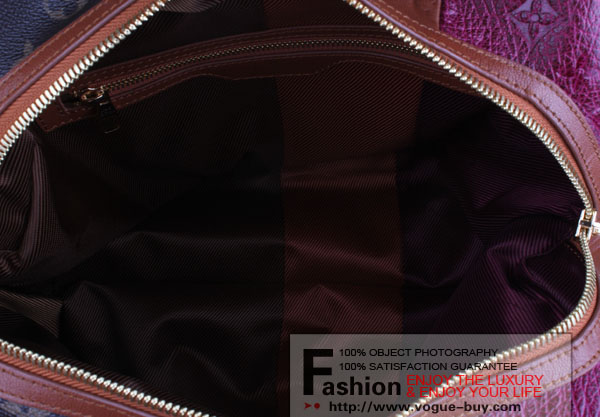 Louis Vuitton replica Monogram Blocks Zipped Tote M40503(bordeaux)