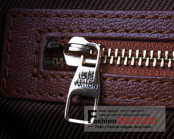 Louis Vuitton replica Monogram Blocks Zipped Tote M40503(bordeaux)
